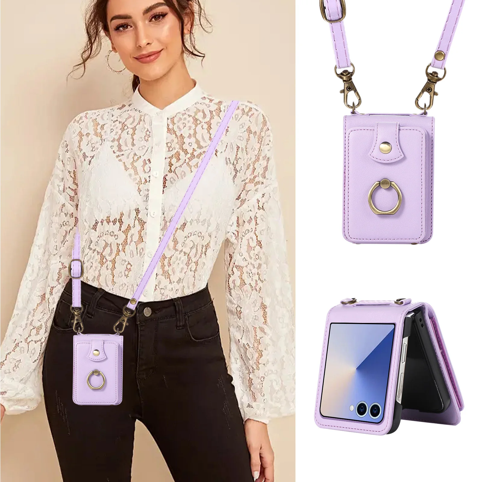 Leather Wallet Phone Case for  - Phone Wallet Combo ulasan dan harga