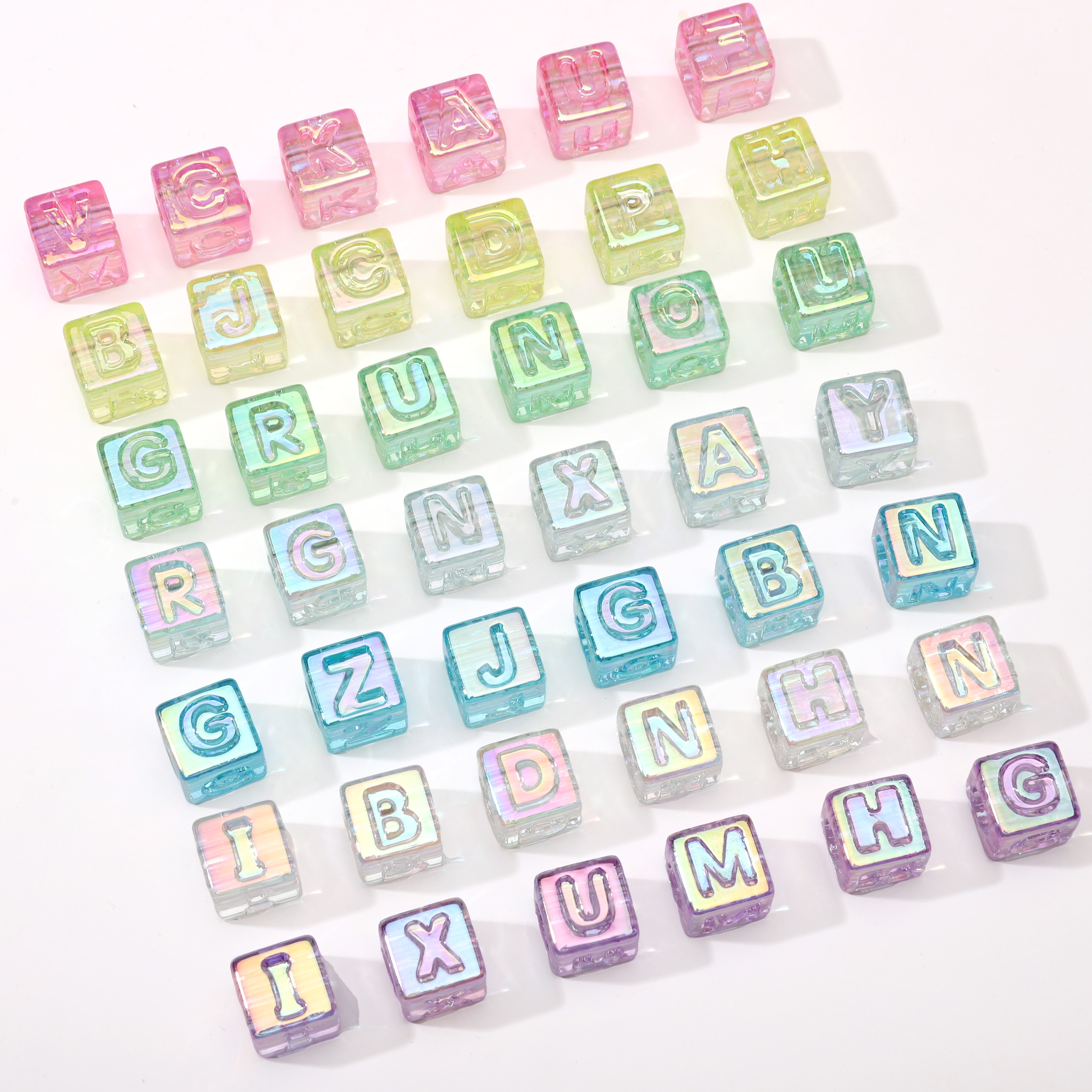 10Pcs beading Colorful Clear L - Men Accessories Bracelet ulasan dan harga