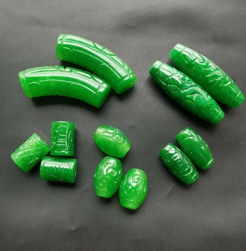 1pc Natural A Green Jade Money - Men Accessories Jewellery ulasan dan harga