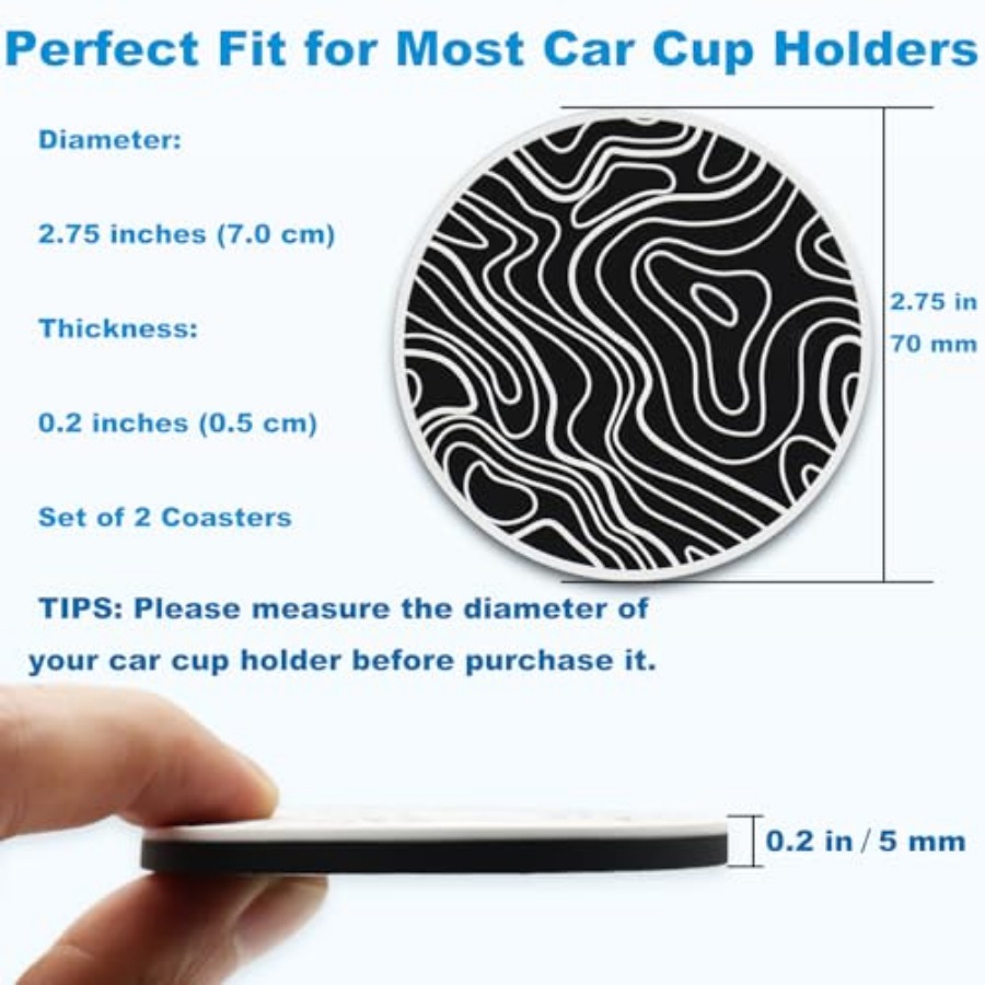 Car Cup Holder Coaster, Silico - Men'S Accessories Types ulasan dan harga
