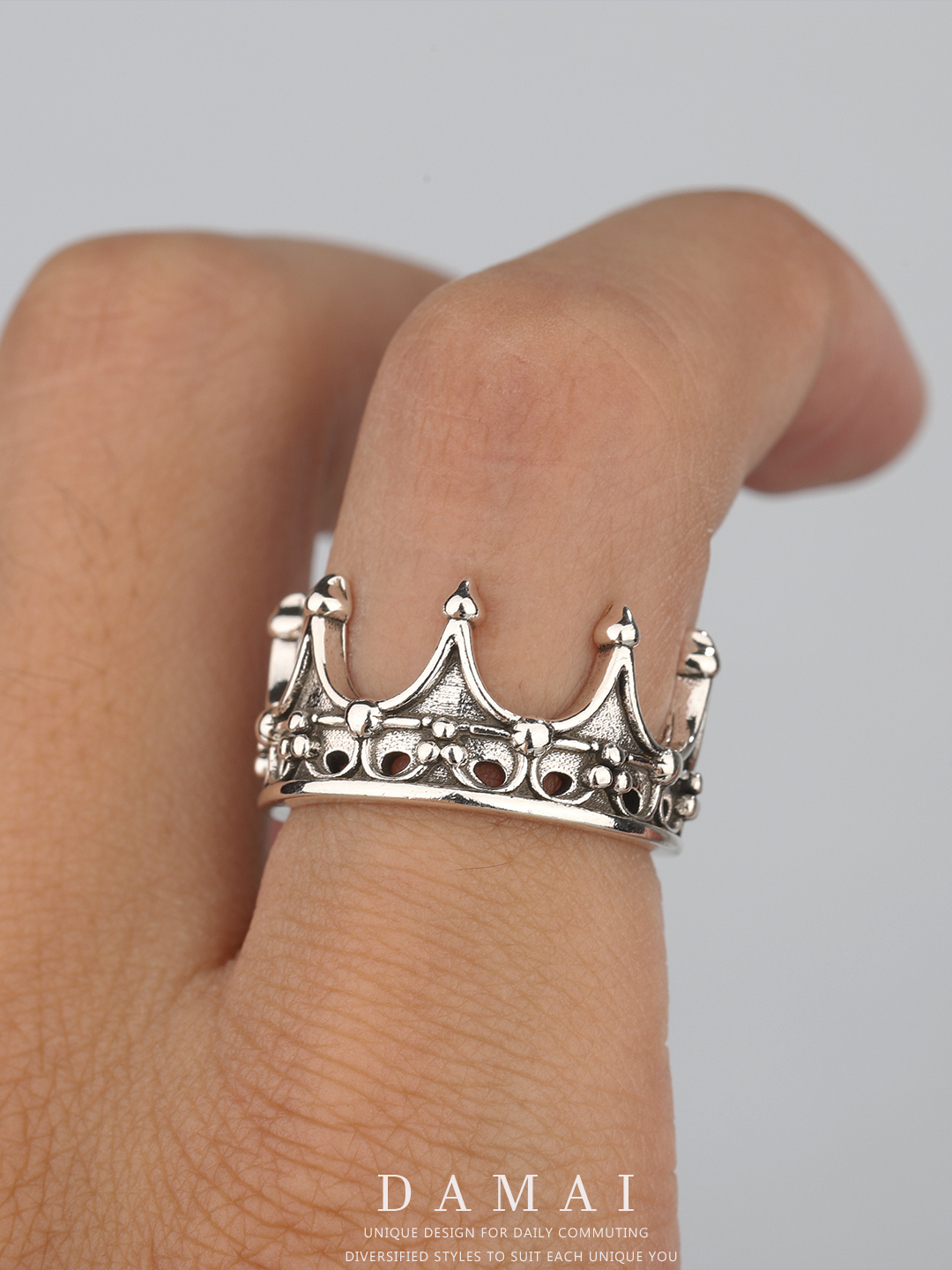 DAMAI Gothic Style Adjustable  - Men Accessories Ring ulasan dan harga