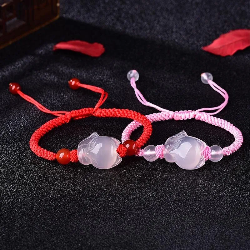 Chinese Natural Pink Agate Cha - Men Accessories Jewellery ulasan dan harga