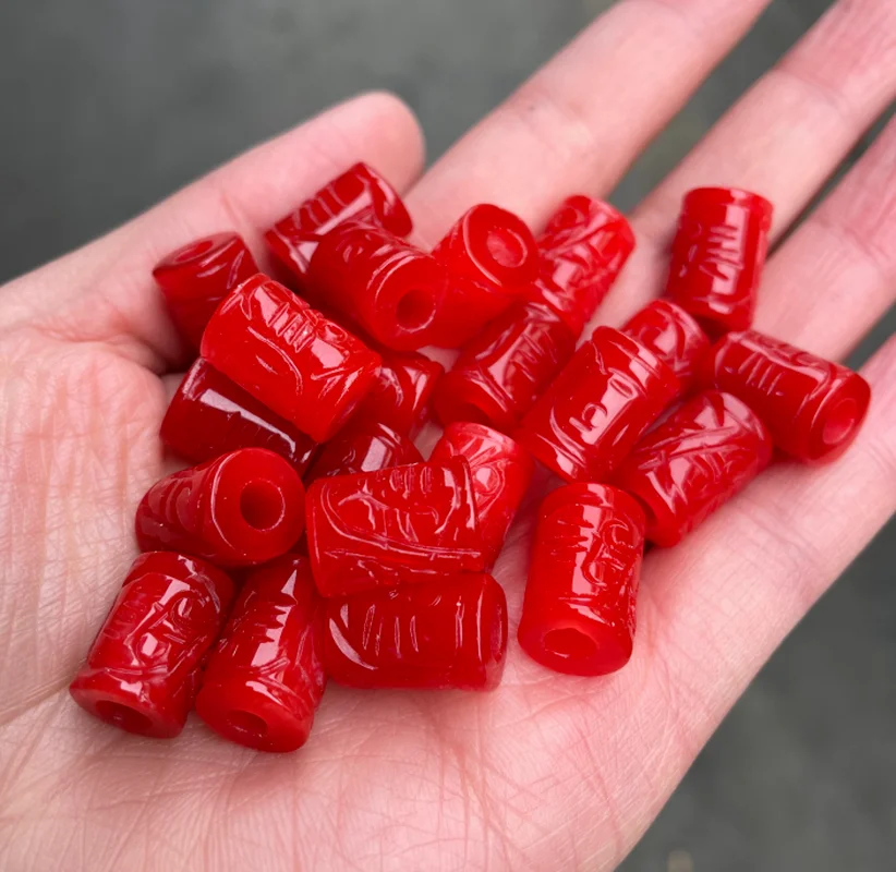 5pc Natural A Red Jade Carving - Men Accessories Jewellery ulasan dan harga