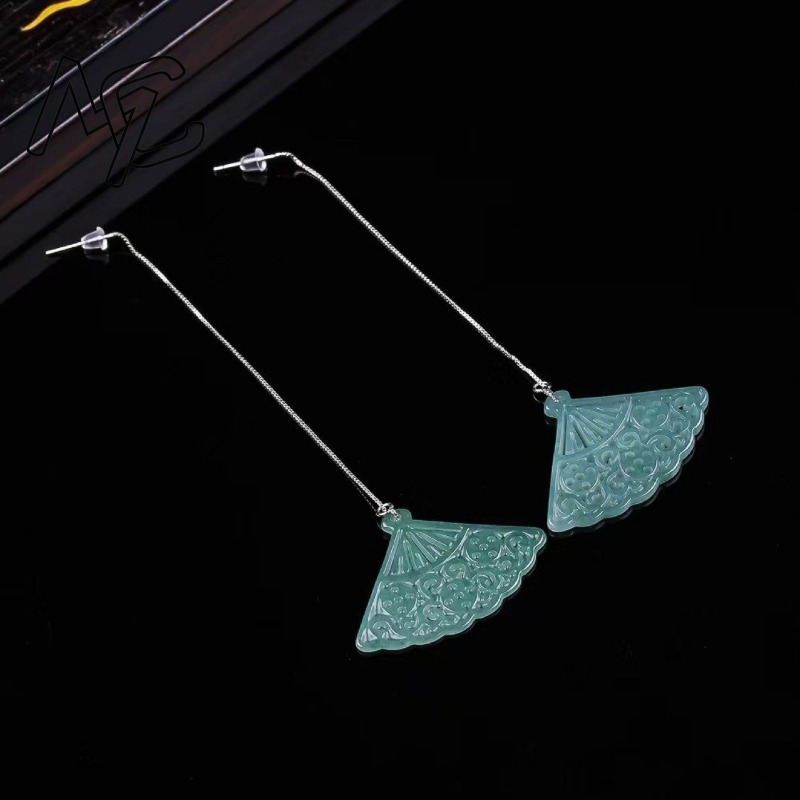 Natural Blue Water Emerald Jad - Men Accessories Jewellery ulasan dan harga