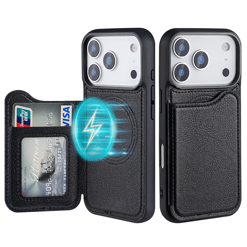 For Magsafe Magnetic Flip Leat - Phone Wallet Combo ulasan dan harga
