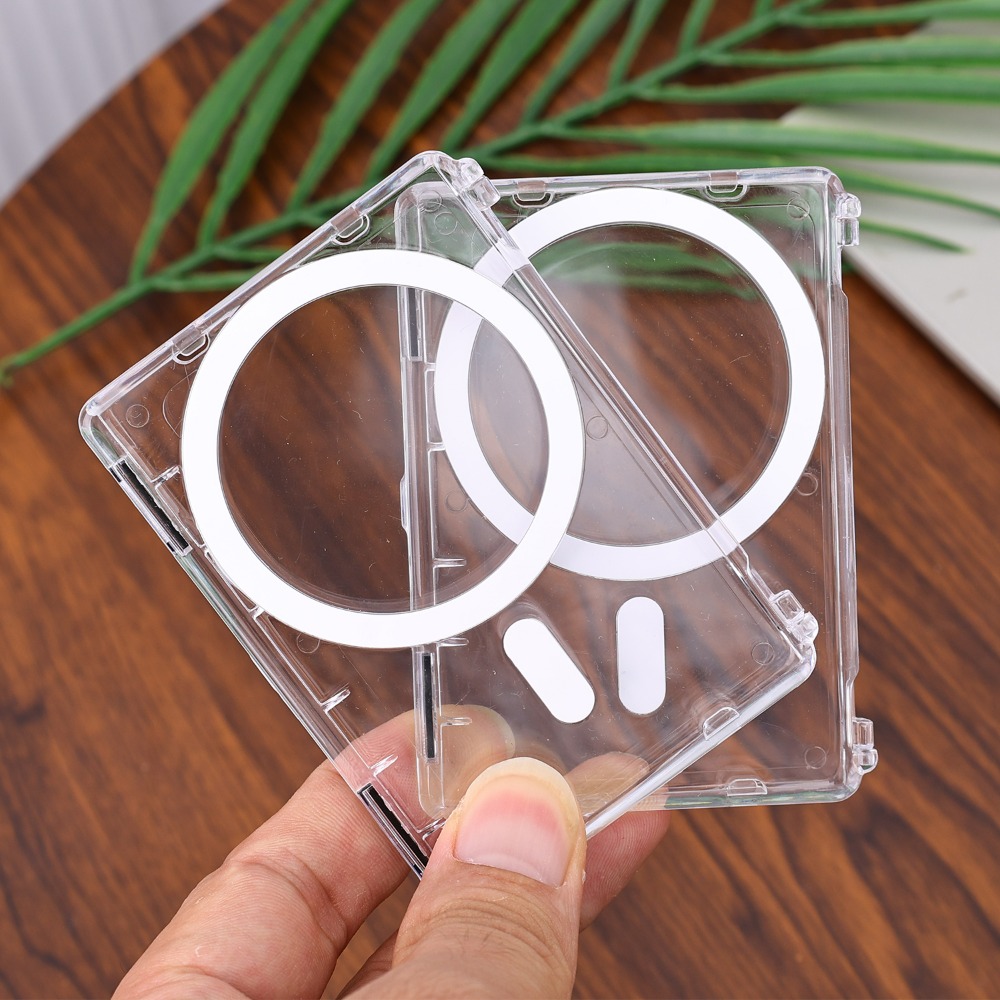Transparent Magnetic Open Clos - Phone Wallet Combo ulasan dan harga