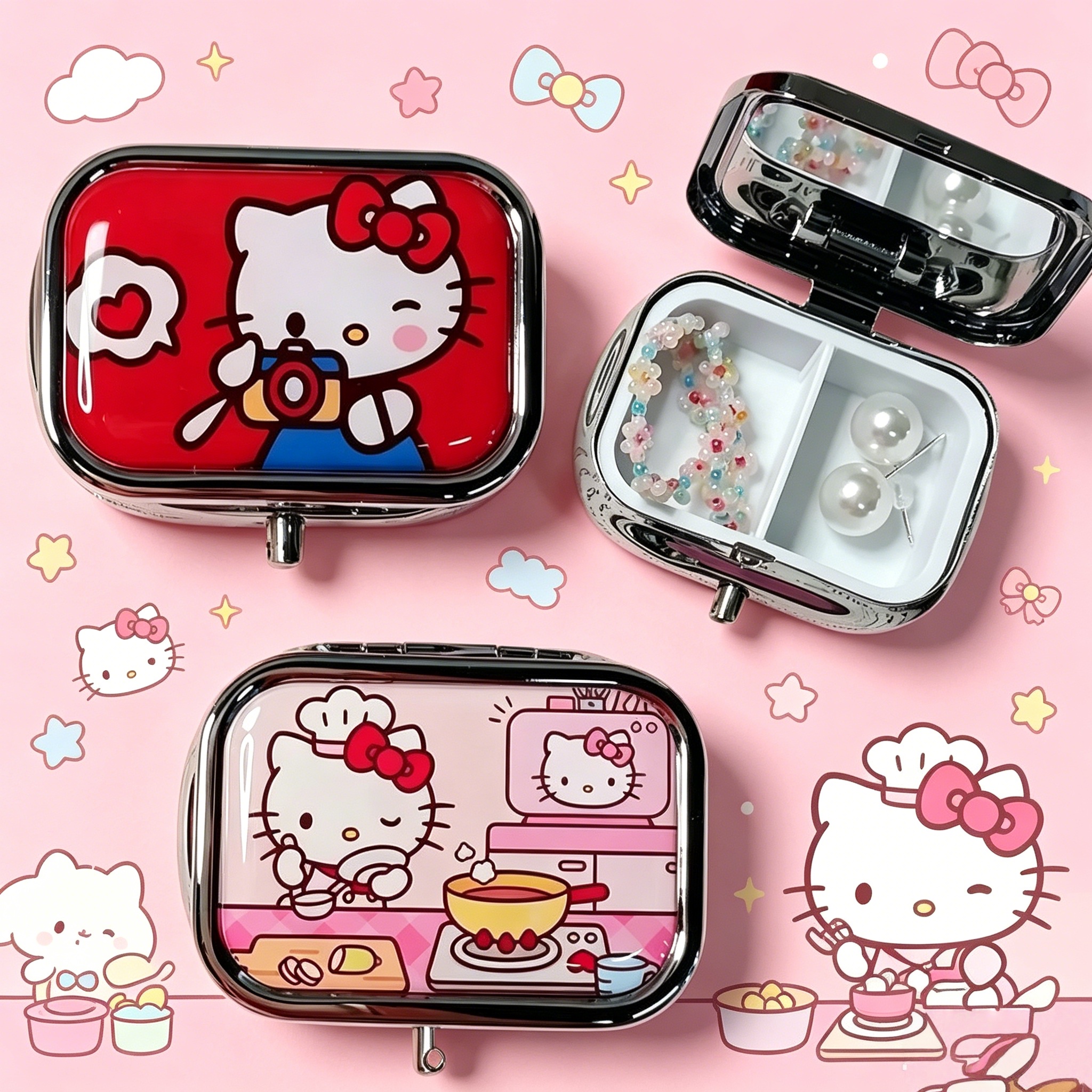 2026 Anime Hello Kitty Metal S - Men'S Accessories Drawer Organizer ulasan dan harga