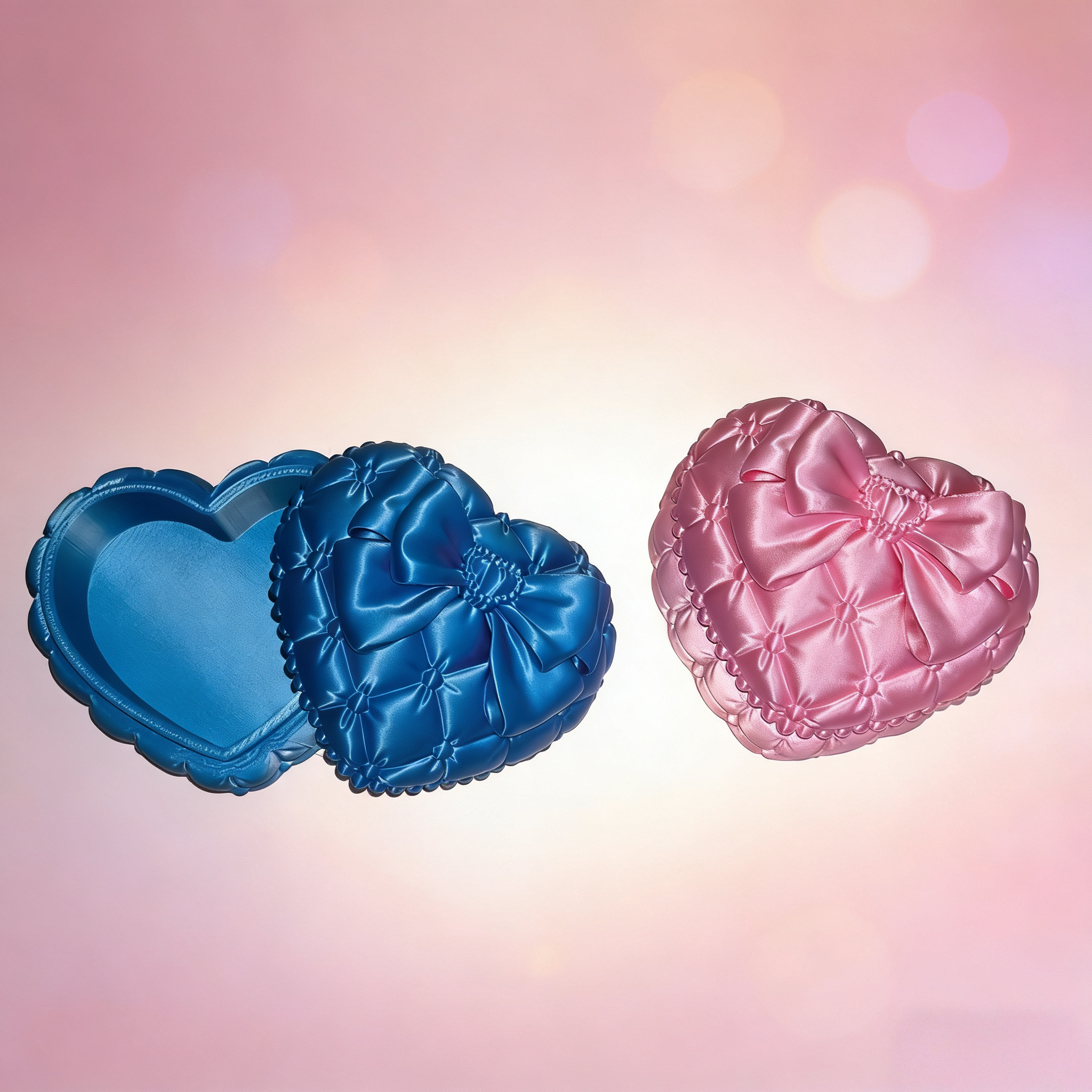 Silk Heart-Shaped Jewelry Box  - Men'S Accessories Drawer Organizer ulasan dan harga