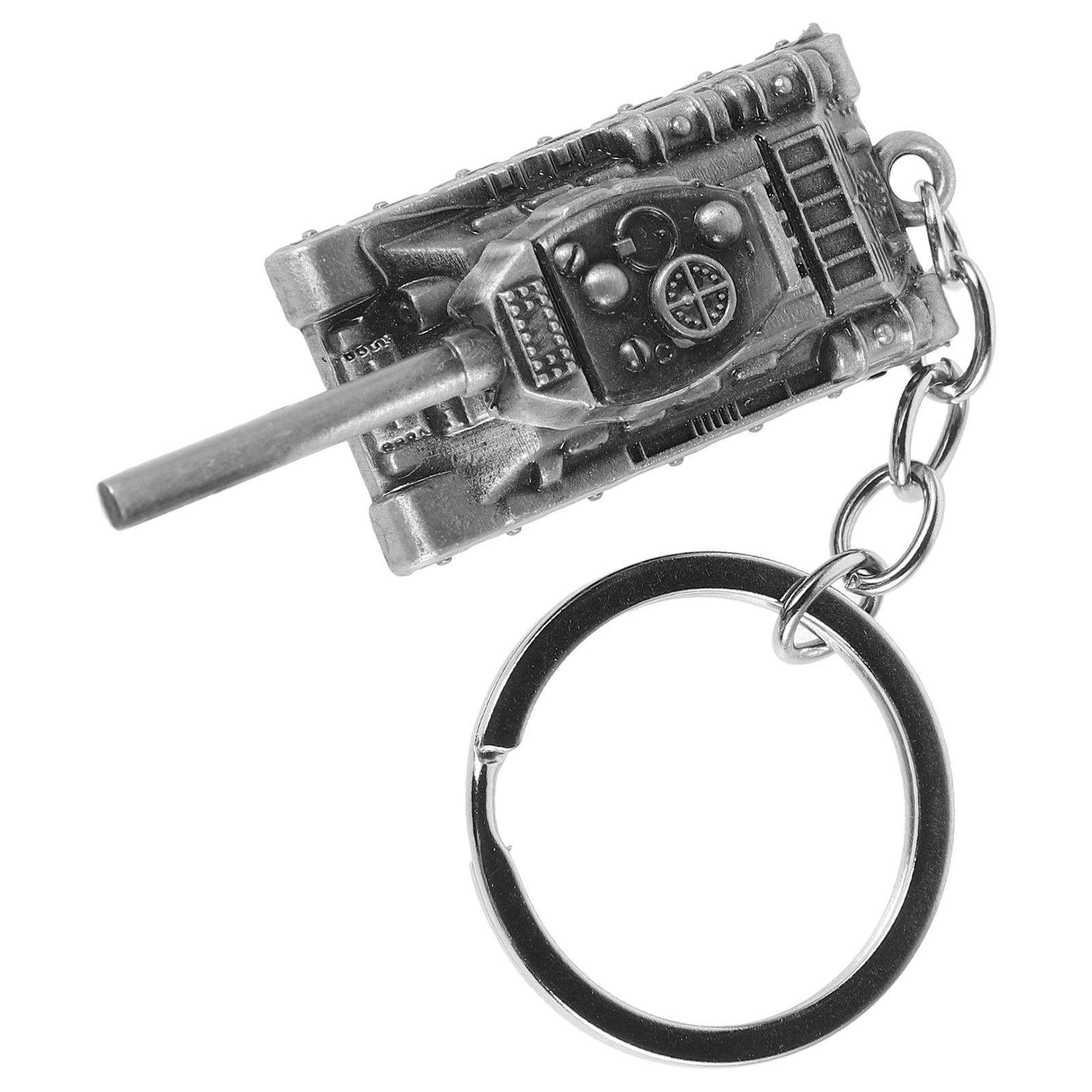 Premium Alloy 3D Tank Keychain - Men Accessories Ring ulasan dan harga