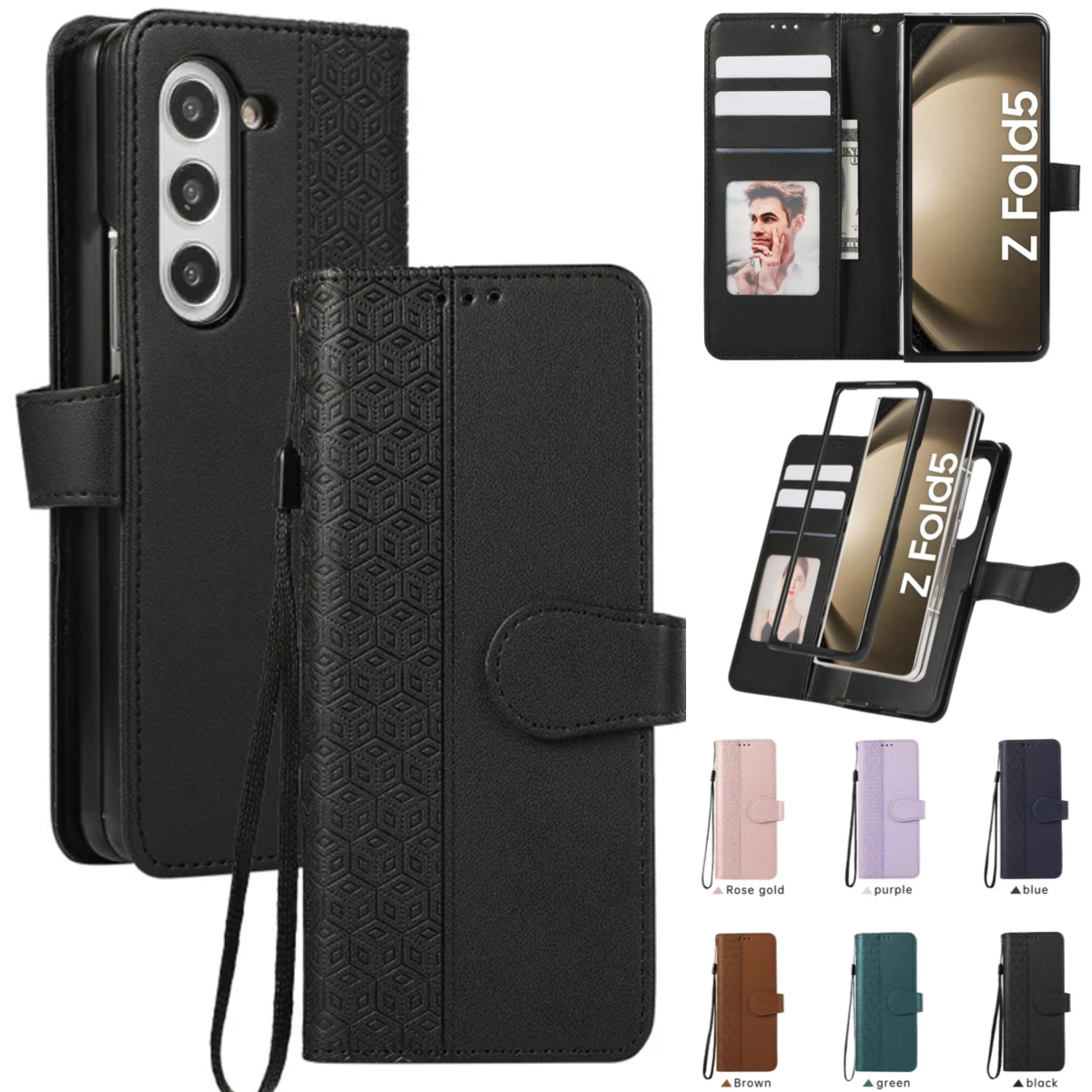 Leather Flip Phone Case for Sa - Phone Wallet Combo ulasan dan harga