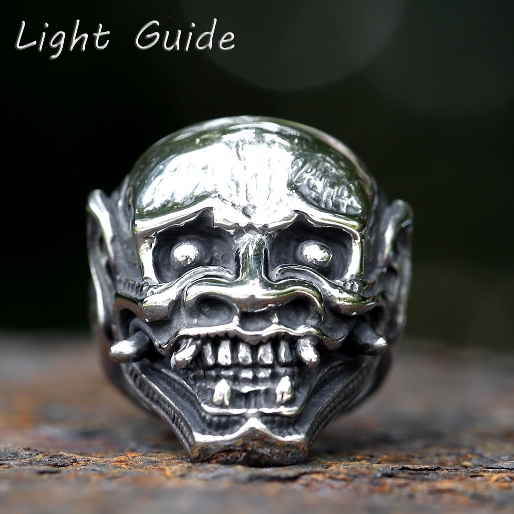 023 New Punk Skull Hannya Mask - Men Accessories Guide ulasan dan harga