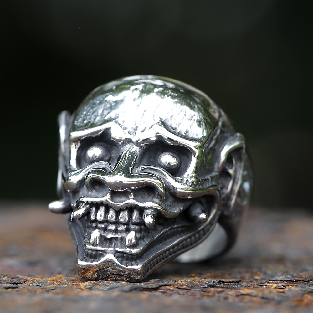 023 New Punk Skull Hannya Mask - Men Accessories Guide ulasan dan harga