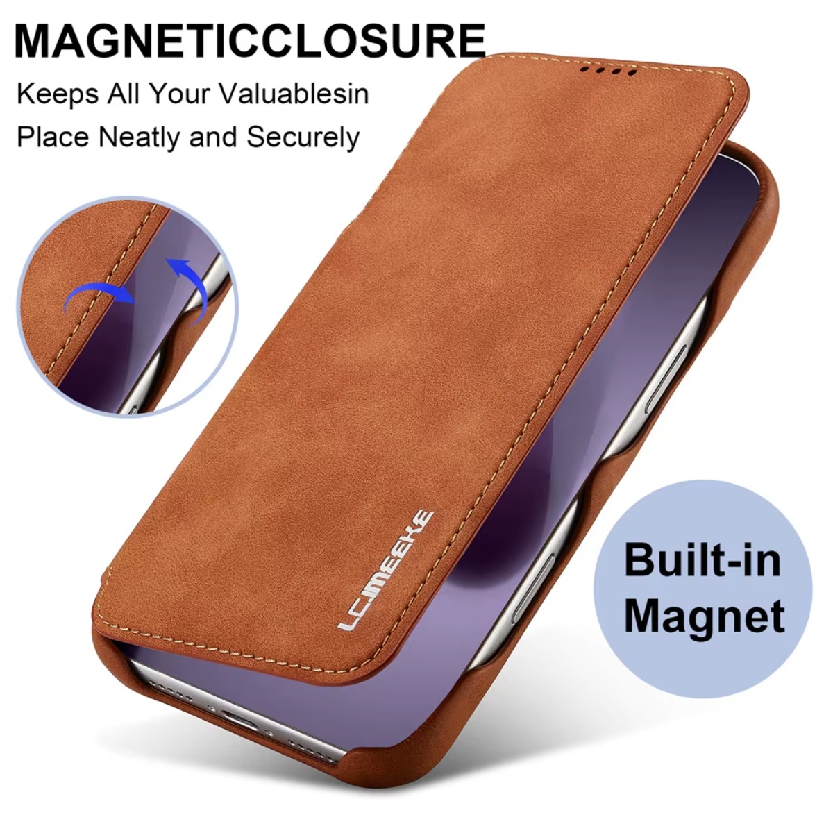 Leather Wallet Magnetic Flip C - Phone Wallet Combo ulasan dan harga