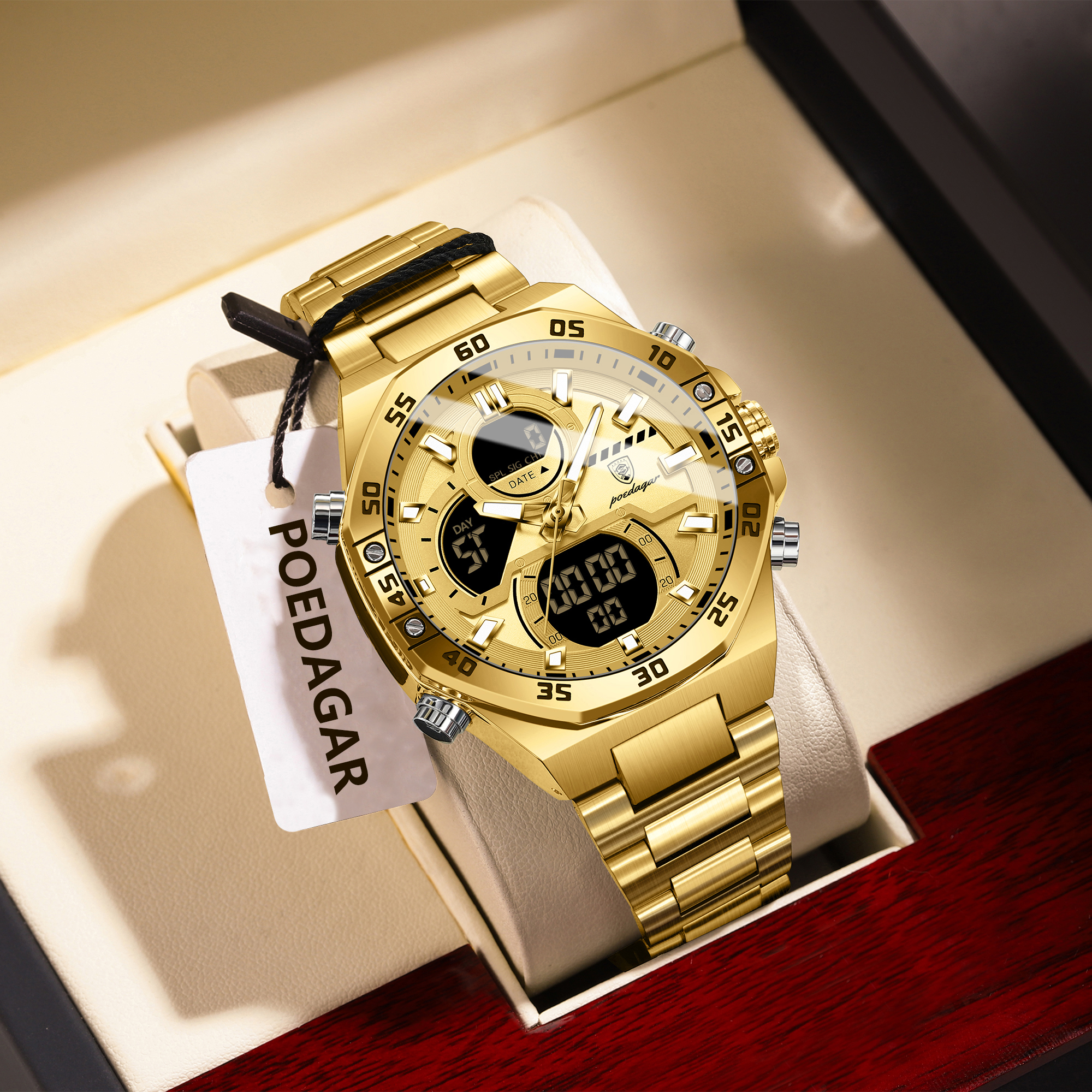 POEDAGAR Sport Men Watch LED W - Men Accessories Bracelet ulasan dan harga
