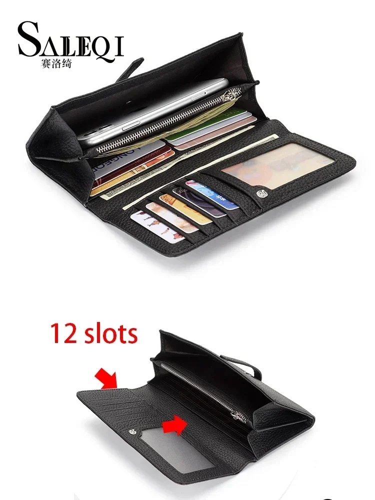 Genuine Leather Wallet Women L - Phone Wallet Combo ulasan dan harga
