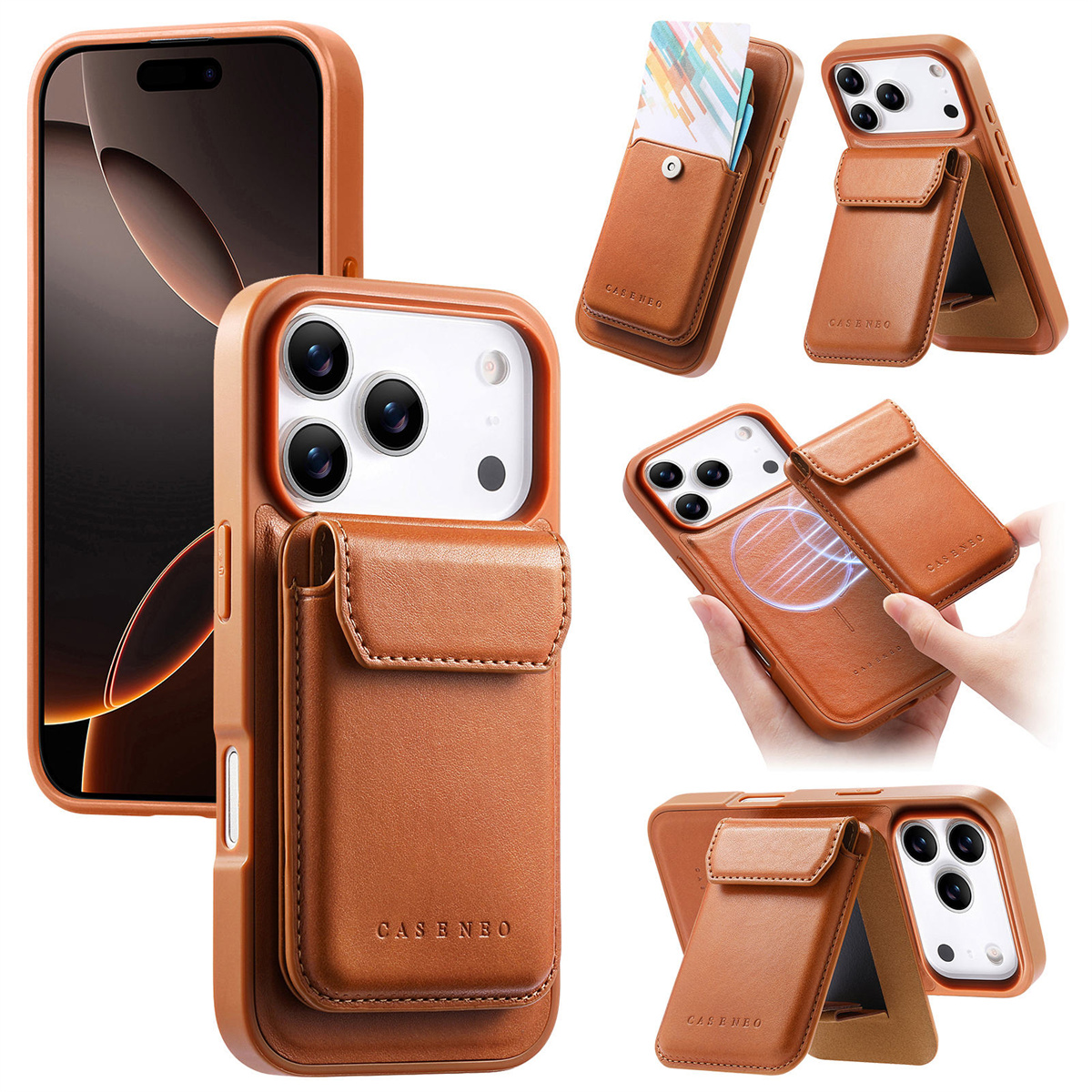 Detachable Magnetic 2 in 1 Lea - Phone Wallet Combo ulasan dan harga