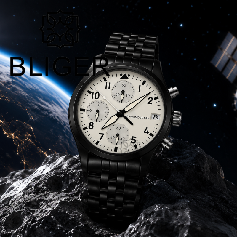 BLIGER Full Black Brushed 38mm - Men Accessories Bracelet ulasan dan harga