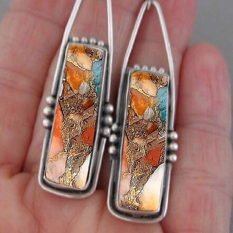 2PCS Retro Bohemian Earrings I - Men Accessories Ethnic ulasan dan harga