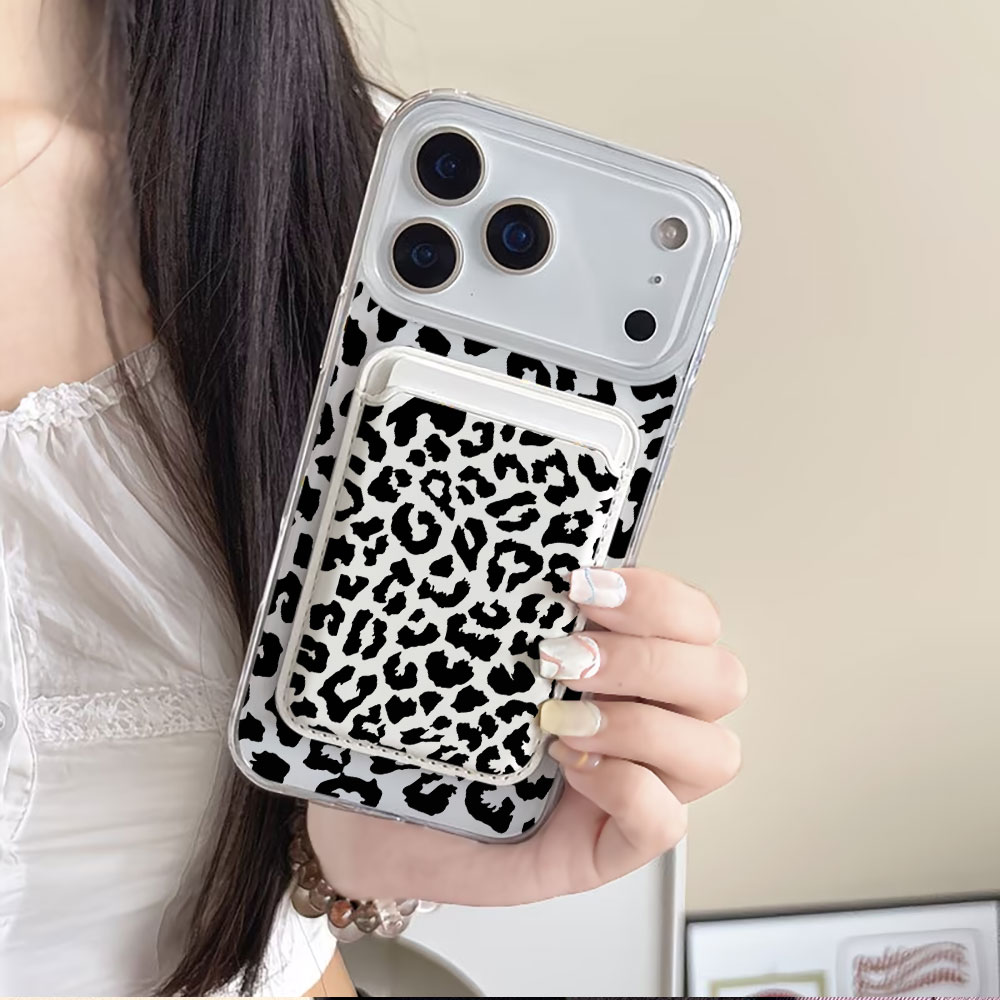 Black Leopard Print For Magsaf - Phone Wallet Combo ulasan dan harga