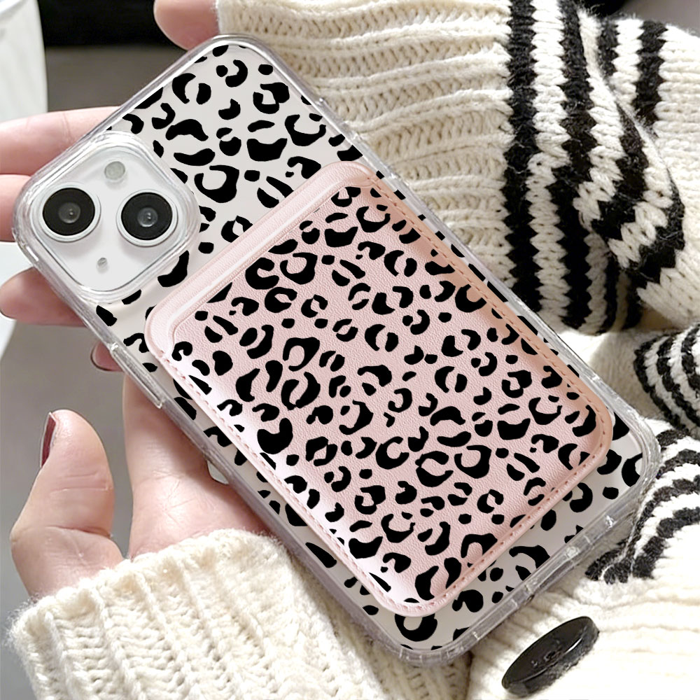 Black Leopard Print For Magsaf - Phone Wallet Combo ulasan dan harga