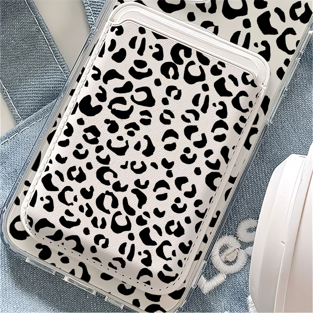 Black Leopard Print For Magsaf - Phone Wallet Combo ulasan dan harga