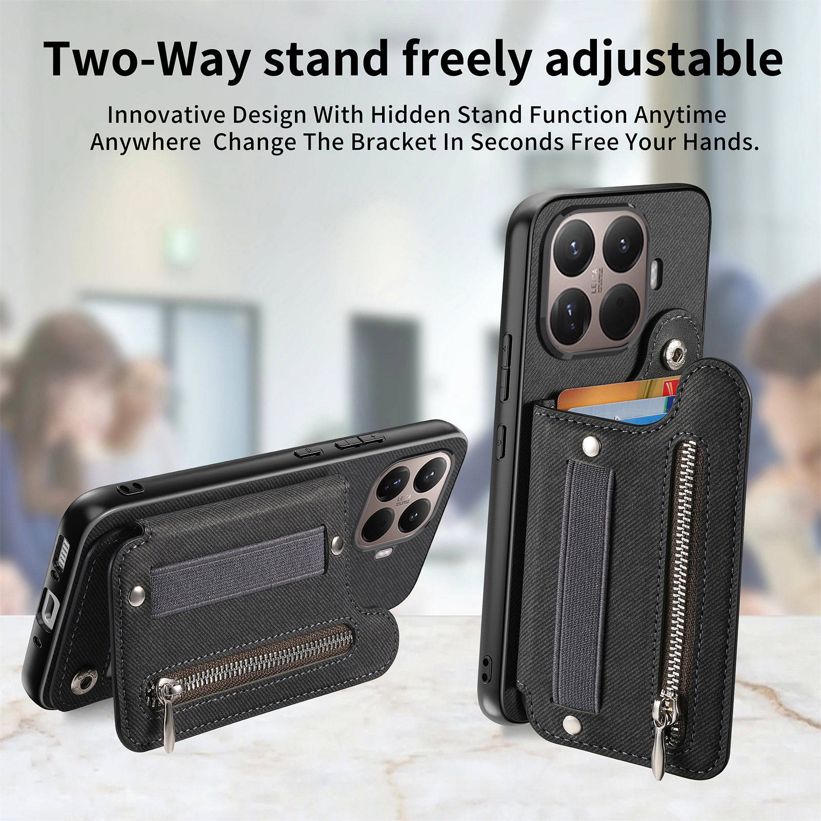 RFID Wrist Strap Zipper Wallet - Phone Wallet Combo ulasan dan harga