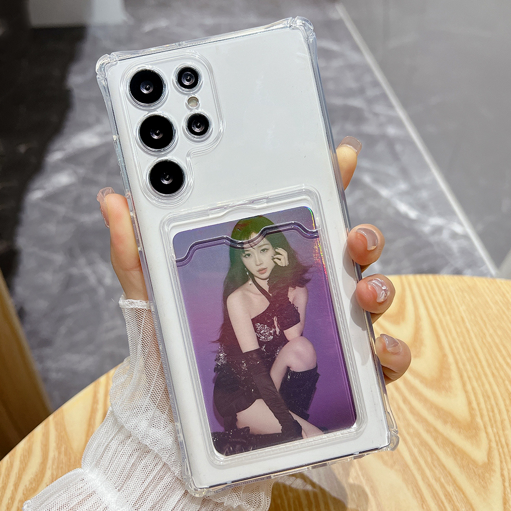 Card Slot Bag Holder Clear Pho - Phone Wallet Combo ulasan dan harga