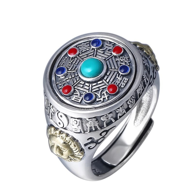 Ethnic Style Colored Enamel Ri - Men Accessories Ethnic ulasan dan harga
