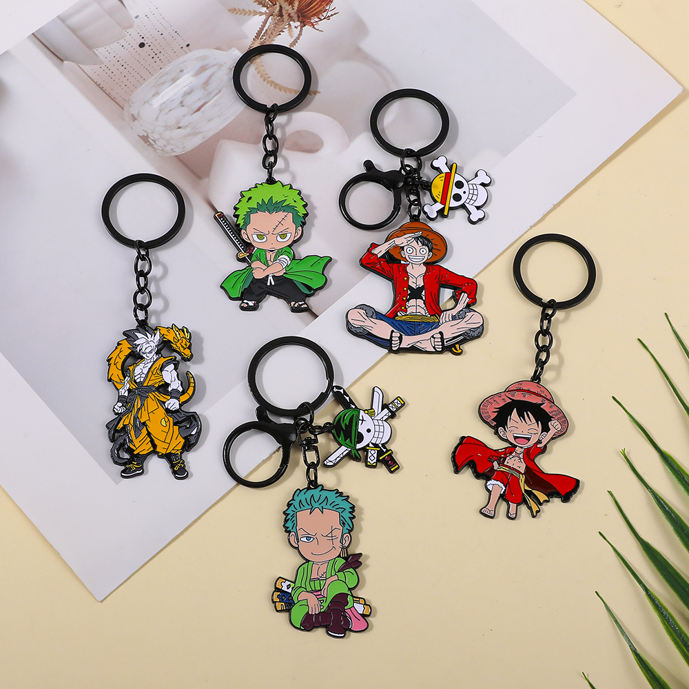 One Piece Anime Keychain Featu - Men Accessories Ring ulasan dan harga