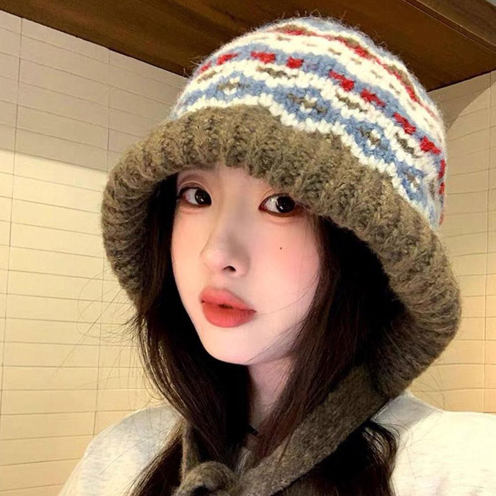 Warm Knitted Beanie Hat Winter - Men Accessories Ethnic ulasan dan harga
