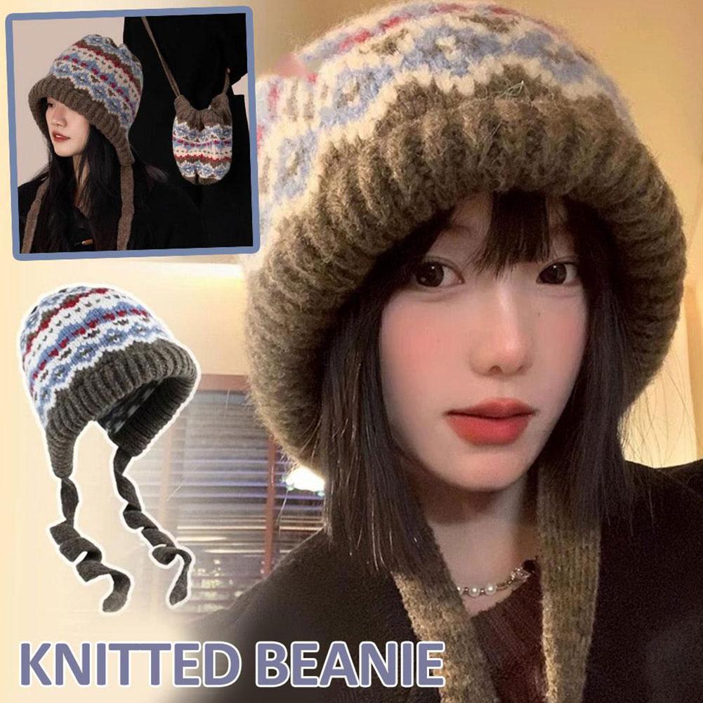 Warm Knitted Beanie Hat Winter - Men Accessories Ethnic ulasan dan harga
