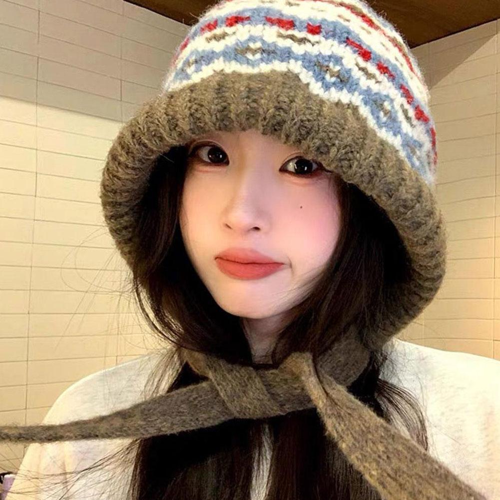 Warm Knitted Beanie Hat Winter - Men Accessories Ethnic ulasan dan harga