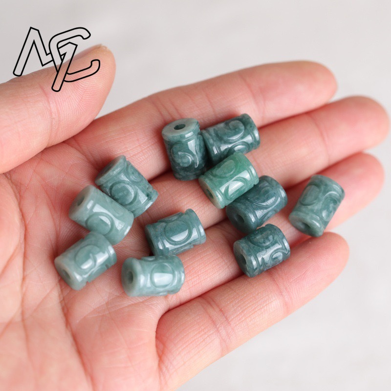 5pc Natural Blue Water Jade Mo - Men Accessories Jewellery ulasan dan harga