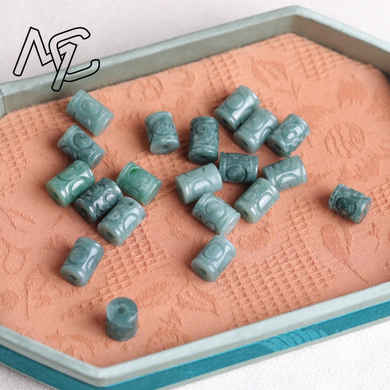 5pc Natural Blue Water Jade Mo - Men Accessories Jewellery ulasan dan harga