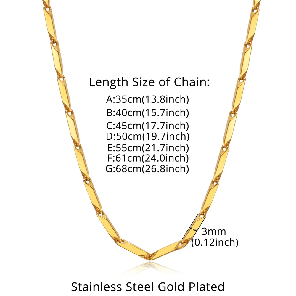 Stainless Steel Chain Necklace - Men Accessories Ethnic ulasan dan harga