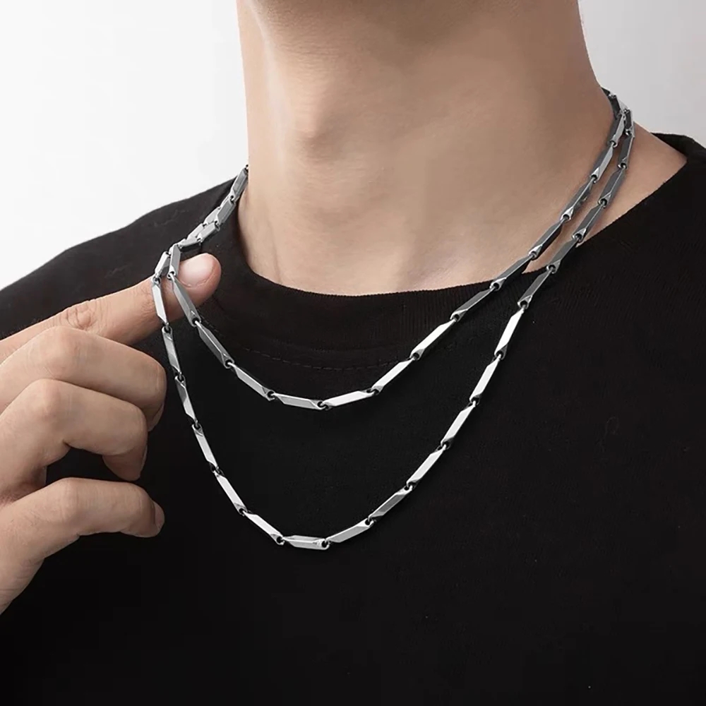 Stainless Steel Chain Necklace - Men Accessories Ethnic ulasan dan harga