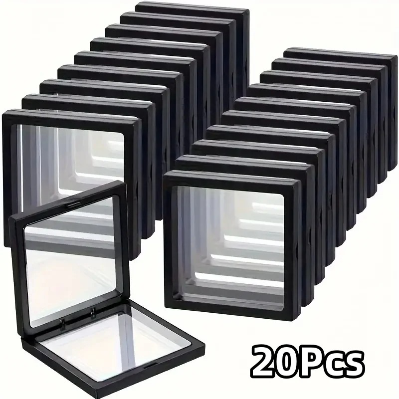 20Pcs Clearview 3D Floating Di - Men'S Accessories Drawer Organizer ulasan dan harga