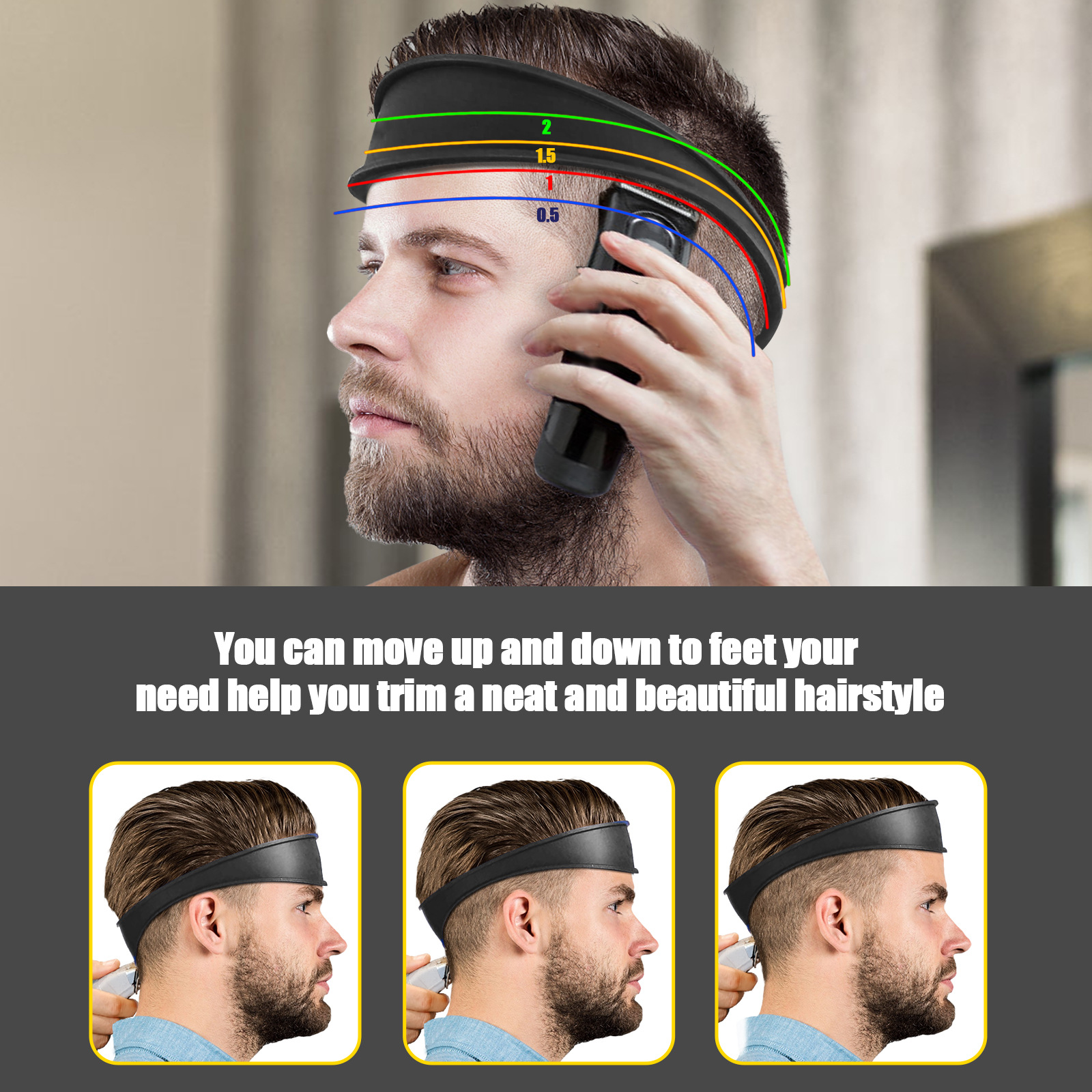 DIY Men Hair Trimming Ruler Ne - Men Accessories Guide ulasan dan harga
