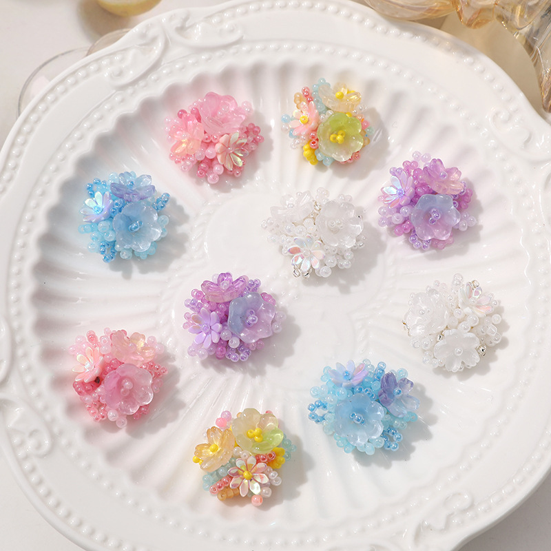 2pcs Crystal Flower Patches fo - Men Accessories Jewellery ulasan dan harga