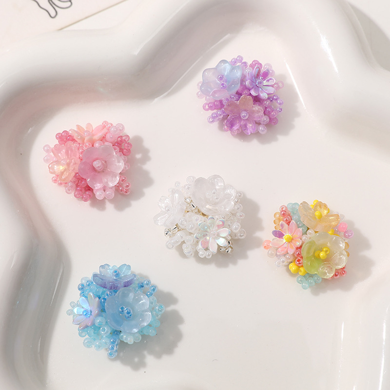 2pcs Crystal Flower Patches fo - Men Accessories Jewellery ulasan dan harga