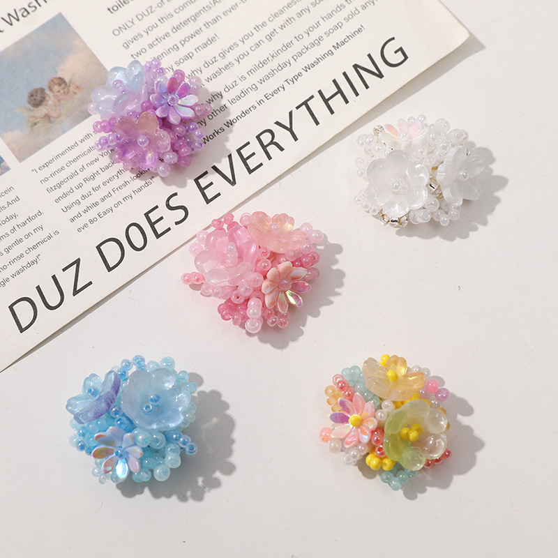 2pcs Crystal Flower Patches fo - Men Accessories Jewellery ulasan dan harga
